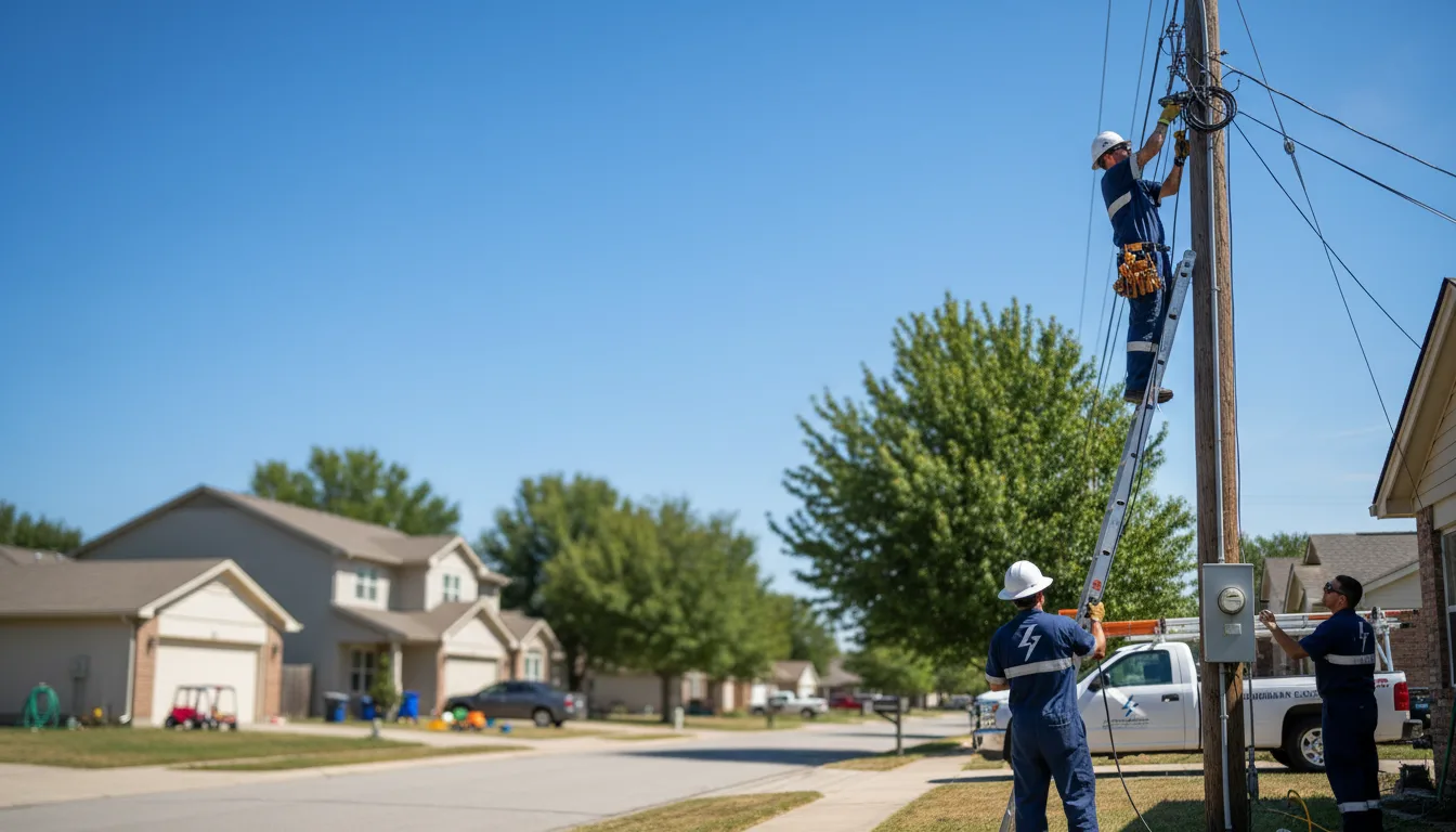 Residential electrician providing installation services in Abernathy, TX